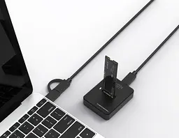 Док-станція XON MemoryDock M.2 NGFF SATA USB 3.1 Type-C Чорний (XMD1C13NG1PB 6426) - мініатюра 5