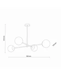 Люстра Tk Lighting 4605 Cadix G9 4x6W IP20 - мініатюра 3