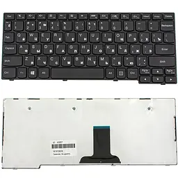 Клавіатура для ноутбука LENOVO (IdeaPad: E10-30 series) rus, black - мініатюра 2