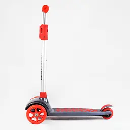 Самокат Best Scooter 30х11.5х63-80 см Червоно-сірий 000231312 - мініатюра 3