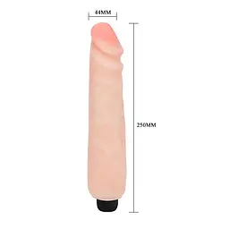Вібратор Baile Cyberskin Big Vibe Flesh 24.8 см тілесний - мініатюра 4