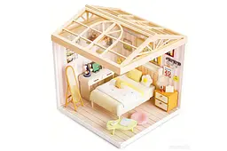 Конструктор-румбокс 8004 MINI HOUSE серії "Інтер'єр" – Спальня (світло) - мініатюра 2
