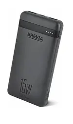 Універсальна мобільна батарея brevia 45115 - 10000 mAh 15W - зовнішній акумулятор
