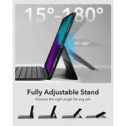 Чохол-клавіатура ESR Ascend Keyboard Case US Layout-Black для iPad Pro 13" (2024) (6B0200101) - мініатюра 4