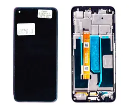 Дисплей Oppo A54 5G/A72 4G/A74 5G/A93 5G/OnePlus Nord N200 5G чорний + рамка