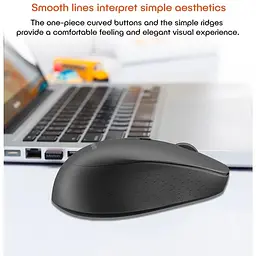 Миша бездротова недорога MeeTion Wireless Mouse 2.4G MT-R570 сіро-біла - мініатюра 5