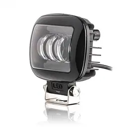 Фари додаткові LED 45W (15W x 3) 10-30V 120x100x60 mm / Ближній (Крилення знизу) 88BC Синій обід (4 219)