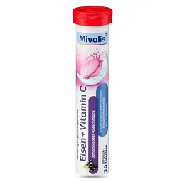 Mivolis Eisen + Vitamin C, Шипучі таблетки-вітаміни 20 шт
