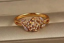 Кільце Xuping Jewelry троянда р 17 золотисте