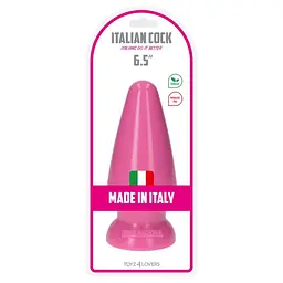 Анальна пробка Toyz4lovers Plug-Italian Cock 6,5", 16.5 см (рожевий) - мініатюра 5