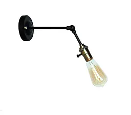 Бра настінне Levistella 752WM1903-1, E27, 60W, чорний з бронзовим патроном, сучасний стиль для дому