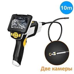 Ендоскоп для авто технічний з 2-ма камерами Inskam 112-10 Dual, 8 мм, з 4.3" екраном, Full HD запис, кабель 10 метрів (100718) - мініатюра 2