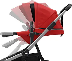 Детская коляска Thule Sleek Aluminum/Energy Red [11000004] [107623] - мініатюра 6