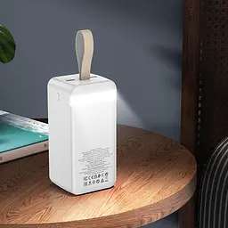 Аккумулятор внешний Borofone BJ14D 50000 mAh портативная батарея белая - миниатюра 2