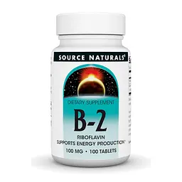 Вітамін B2 Source Naturals 100 мг (Vitamin B-2) - 100 таблеток