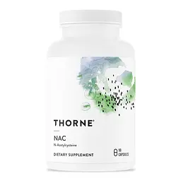 Амінокислота Thorne NAC (N-Acetyl-L-Cysteine), 90 капсул