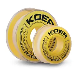 Фум стрічка для газу Koer STP-12 Pro 15Mx0.2mmx19mm KR2811