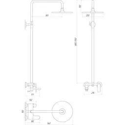 Душова система Globus Lux GLA-0002N - мініатюра 5