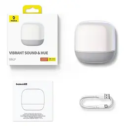Портативна акустика Baseus AeQur V2 Wireless Speaker Moon 30 годин бездротова біла - мініатюра 8