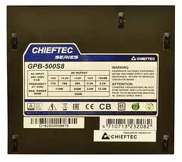 Блок живлення Chieftec 500W (GPB-500S8) - мініатюра 2