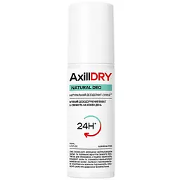 Натуральний дезодорант-спрей AxillDRY Natural Deo до 24 годин 110 мл (2545)