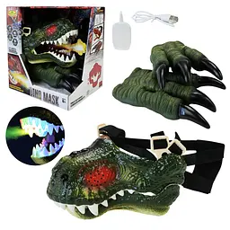 Інтерактивний ігровий набір Dino Mask: маска динозавра зі звуком, світлом та ефектом пари (K5)