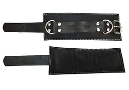 Манжета EasyFit F10 для тяги на тренажері (шкіра) (EF-LGSTR-F10) - мініатюра 3