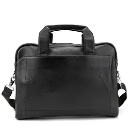 Ділова чоловіча шкіряна сумка Tiding Bag M56-1111A чорна