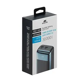 Універсальна мобільна батарея 30000 mAh, Rivapower VA1080, Black/Blue, 65 Вт RivaCase teh0027628 - мініатюра 8