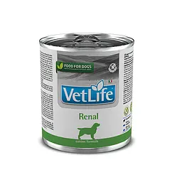 Дієтичний вологий корм для собак Farmina Vet Life Renal при нирковій недостатності 300 г