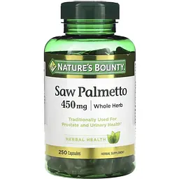 Со Пальметто Nature's Bounty Saw Palmetto 450 мг 250 капсул