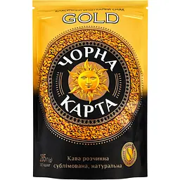 Кава розчинна Чорна Карта Gold 285 г