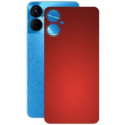 Защитная пленка StatusSKIN для Tecno Spark 9 Pro Корпус Винил красная матовая