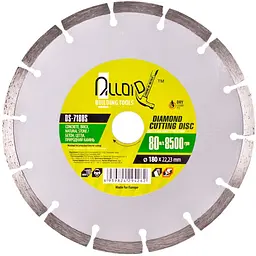 Диск алмазний Alloid Building Tools відрізний сегментний 180 мм (DS-7180S)