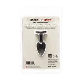 Анальна пробка Roses Til Dawn Silicone Anal Plug Small BMS Factory SX3147 104332 - мініатюра 2