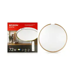 Світлодіодний світильник з пультом ETRON Smart ECLIPSE 1-ESP-2059 45W gold&white IP20