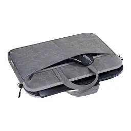 Сумка для ноутбука Defender 15.6" Solid PU gray (26088) - мініатюра 4