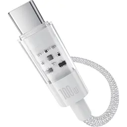 Кабель Baseus Gem Fast-Charging Cable USB to Type-C 100W 1m P10373002211-00 White - мініатюра 2