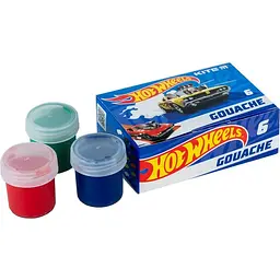 Фарби гуаш Kite Hot Wheels 6 кольорів (HW23-062) - мініатюра 3