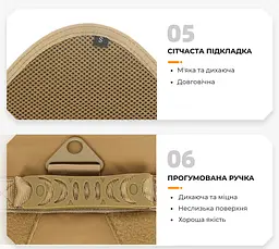 Шлея для собак Harness, тактичний жилет з ручкою, Коричневий S - мініатюра 5