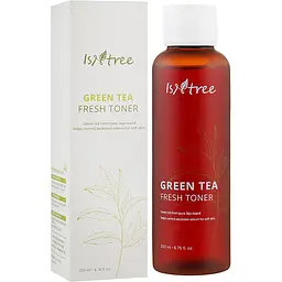 Тонер для жирної шкіри IsNtree Green Tea Fresh Toner, з зеленим чаєм, 200 мл - мініатюра 2