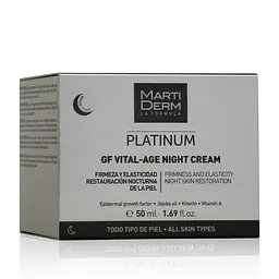 Крем нічний MartiDerm Platinum Gf Vital Age Night, 50 мл - мініатюра 3