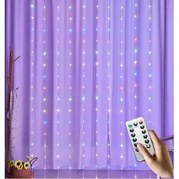Гірлянда штора LED Star Sun Lamp великі краплі роси 3х2.5 метра 200 LED RGB з пультом