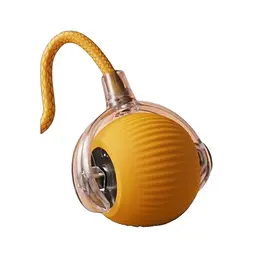 Іграшка для котів Me&Pet Інтерактивний м'яч з мотузкою жовтий (NMP-47Y)