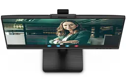 Монітор TFT 27 AOC Q27P3QW, QHD, IPS, 75Hz, 2xHDMI, DP, USB-hub, webcam, HAS, Pivot, колонки, чорний - мініатюра 9