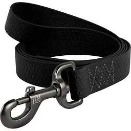 Повідець для собак Waudog Waterproof, водостійкий, L-XXL, 183х2,5 см, чорний