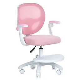 Дитяче крісло Bambi M 6056-8 з підлокітником і підніжкою рожеве (RLT48541)
