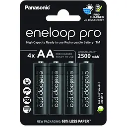Акумулятор Panasonic AA Eneloop 2500mAh Pro NI-MH * 4 + Сase (BK-3HCDEC4CP)