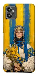 TPU чохол Demsky Ukrainian woman для Motorola Moto G32