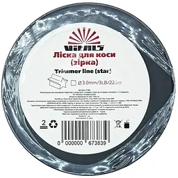 Волосінь для тримерів у бухті Vitals 3.0 мм x 3LB 223 м зірка (67383) - мініатюра 4